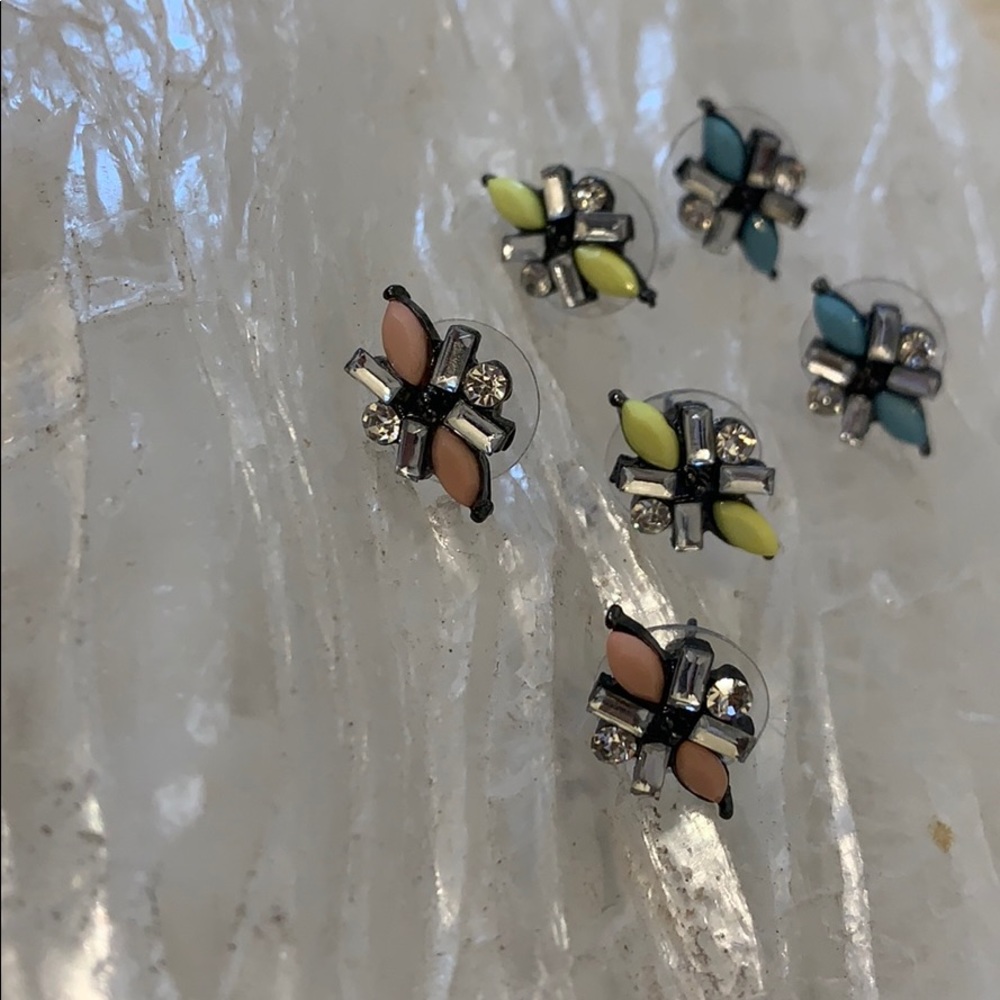 Art Deco Inspired earrings SET OF 3